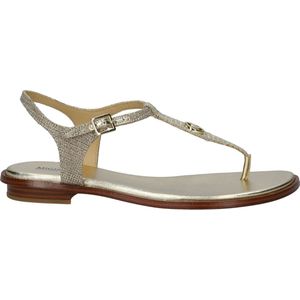 Dames Sandalen Michael Kors Mallory Thong Pale Gold Goud - Maat 39