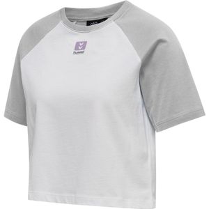 Hummel - Hmllgc Naya Cropped T-Shirt - Lichtgrijs - Dames