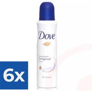 Dove Original Deodorant Spray - Voordeelverpakking 6 stuks