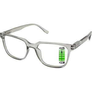 Leesbril Vista Bonita CUBO Multifocaal-Kadushi Silver-+1.25-+2.50