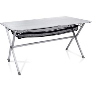 Weerbestendige campingtafel - 140 x 80 cm voor buitengebruik/met aluminium roltafelblad en transporttas TA-0806 Reistafel