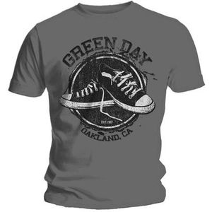Green Day - Converse Heren T-shirt - M - Grijs