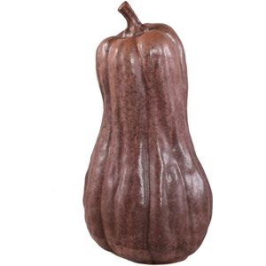 PTMD Julija Brown Ceramic Pumpkin Shaped Statue High