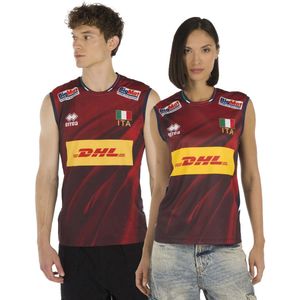 Errea Naz. T-Shirt Italië Volley 4^Mg Unisex Competitie Winkel Advertentie 25/28 - Sportswear - Volwassen