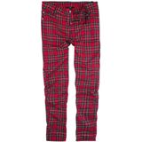 Banned - Tartan Pants - Stoffen Broek - Rood