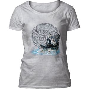 Ladies T-shirt Celtic Wolf Refresh White XL