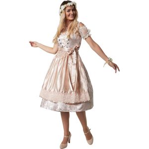 dressforfun - Midi-dirndl Traunstein model 1 L - verkleedkleding kostuum halloween verkleden feestkleding carnavalskleding carnaval feestkledij partykleding - 302897