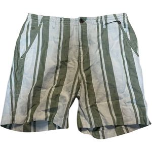 Cast iron korte broek - Wit / Groen - Maat W29