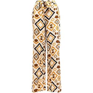 NED Broek Pilazzo Ecru Large Diamonds Harmony 24s3 Nh145 03 01 Ecru Dames Maat - XXL