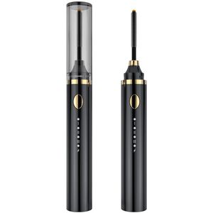 Verwarmde wimpertang - type 3-in-1 - verwarmde wimpervormer - met 3 borstelkoppen - 3 curling-modi en 3 temperaturen - opwarmen - perfect voor beginners en make-upprofessionals - 1 stuk(zwart)