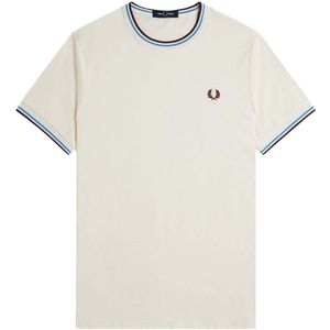 Fredperry Fp T-Shirt Met Twin Tipped - Streetwear - Volwassen