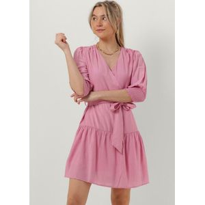 Minus Salmia Short Dress 3/4 Jurken Dames - Kleedje - Rok - Jurk - Roze - Maat 38