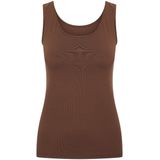 RJ Bodywear - Pure Color - Dames Hemd - Espresso Bruin - 1-pack