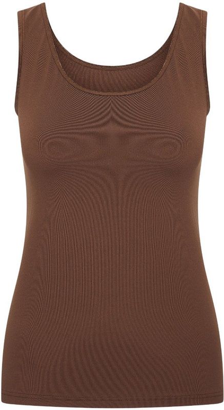 RJ Bodywear - Pure Color - Dames Hemd - Espresso Bruin - 1-pack