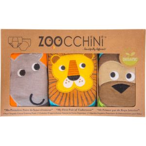 Zoocchini set van 3 oefenbroekjes - 100% organic katoen - Safari - Jongens - 3-4 jaar