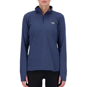 New Balance Space Dye 1/4 Zip Shirt Dames - Maat XS