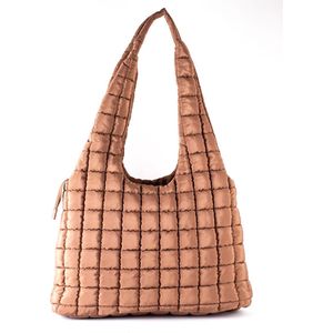 Giuliano kunstlederen shopper Willemijn - Caramel - Quilted - Dames