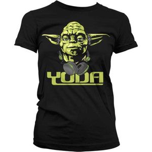 Star Wars Dames Tshirt -XXL- Cool Yoda Zwart