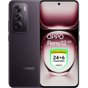 OPPO - Reno12 5G - Smartphone - Black Brown - 12GB RAM - 256GB Opslag