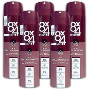8 x 4 Deo Spray Men - No.18 Millions Nights - 5 x 150 ml
