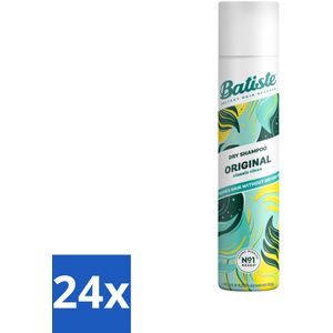 24 x Batiste - Original - Droogshampoo - Klassieke Frisse Geur - Geeft Volume en Textuur - 200ml - Droogshampoo - Haarverzorging - Batiste - Fris Haar - Volume