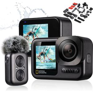 National Geographic ActionCam - 5K Ultra-HD - 60fps - WiFi - Action Cam Explorer