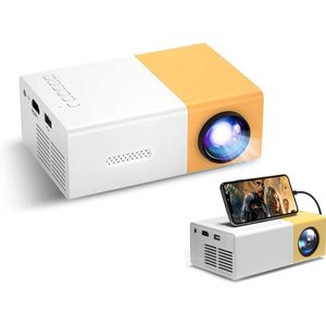 Mini Beamer - Projector - Wit - HDMI - USB - Draagbaar - Ingebouwde Speaker - HD Beamer Voor Presentatie En Home Cinema