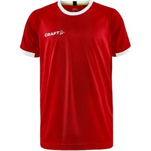 Craft Progress 2.0 Graphic Shirt Korte Mouw Kinderen - Rood / Wit | Maat: 134/140