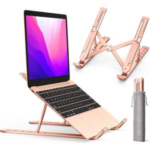 Ergonomische Verstelbare Laptopstandaard met 6 Hoogteniveaus voor 10-15.6 Inch Apparaten