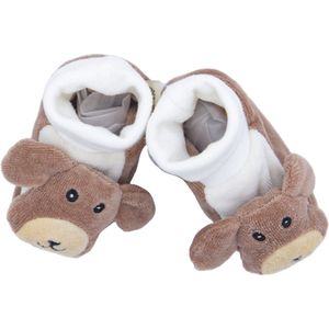 Organisch Dierenschoentjes voor Baby - Bruin - Hond