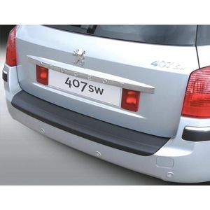 RGM ABS Achterbumper beschermlijst passend voor Peugeot 407 SW -2009 Zwart
