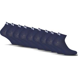 FILA - Quartersokken / Enkelsokken - 9 Pack - Maat 35/38 - Navy - Logo op de hiel