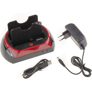 Docking Station voor SATA en IDE naar USB 2.0 - Harde Schijf Dock met 2A Voeding