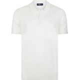 Jimmy Sanders - Tricot Polo Shirt - Ecru - Korte Mouwen - Heren