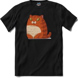 Pluizige Kat T-Shirt Heren / Dames Dieren Shirt