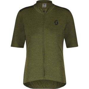 Scott Gravel Merino Jersey Met Korte Mouwen Groen XL Man