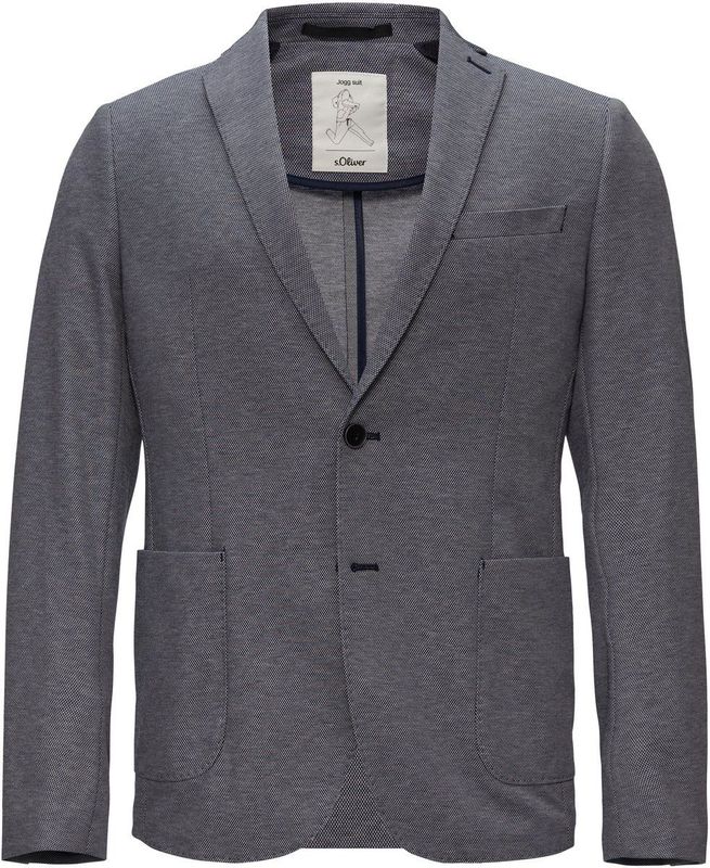 s.Oliver - S.OJOGG - Indoor-Sakko - Tweekleurig - Piqué Jersey