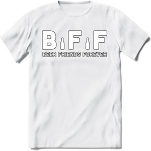 Beer Friends Forever T-Shirt | Bier Kleding | Feest | Drank | Grappig Verjaardag Cadeau | - Wit - 3XL
