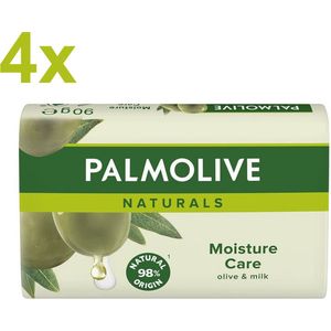 Palmolive - Naturals - Moisture Care - Olive & Milk - Zeepblok - 4x 90g - Voordeelverpakking