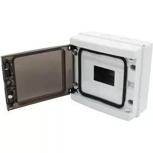 Placa doble hermética aluminio con tapa vertical, resistencia extrema