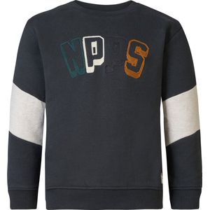 Noppies Kids Boys sweater Winchester long sleeve Jongens Trui - Asphalt - Maat 110