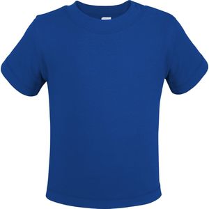 Baby t-shirt met korte mouwen - Royal Blue - Maat 74/80 - Link Kids Wear