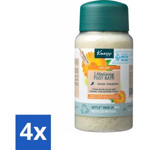4 x Kneipp - Voetbadzout - Vitalizing - Citrusgeur - 600 g - Voetbadzout - Voetverzorging - Vermoeide Voeten - Eelt - Citrusgeur