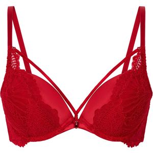 Hunkemöller - Whitney - Voorgevormde Maximizer Beugel Bh - Rood - C80