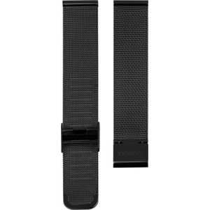 OOZOO horlogeband Milanees-Mesh edelstaal zwart 16mm