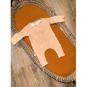 Boxpakje Madelief - Beige/Wit - Little Adventure - Maat 62/68 - Bloemenprint - GOTS keurmerk