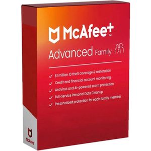 McAfee+ Advanced Family - Onbeperkt Apparaten - 1 Jaar