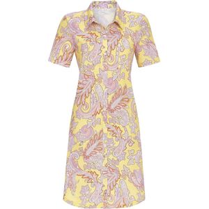 Paisley doorknoop nachthemd Ringella - Geel - Maat - 36