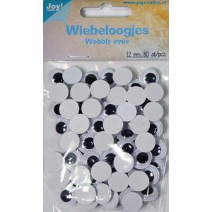 Joy! Crafts Wiebeloogjes rond 12mm - 80st 501031/0644