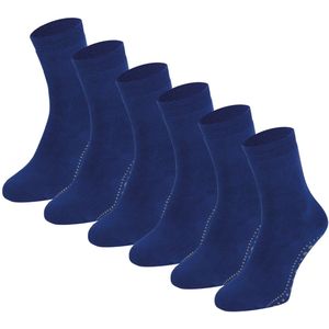 Dames Antislip Sokken - Zwart - 6 Paar - Katoen